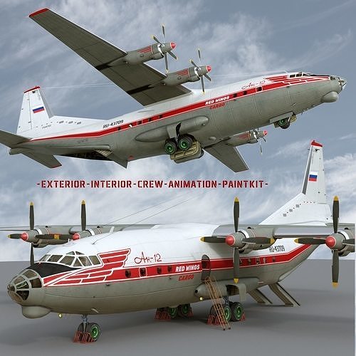 Antonov An-12B conversion 3D model