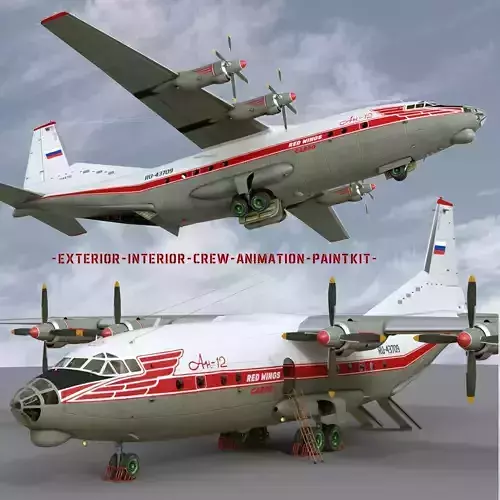 Antonov An-12B conversion 3D model