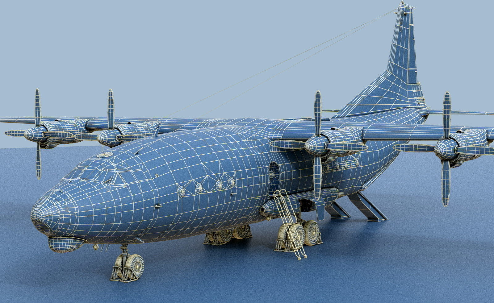 Antonov An-12B conversion 3D model_21