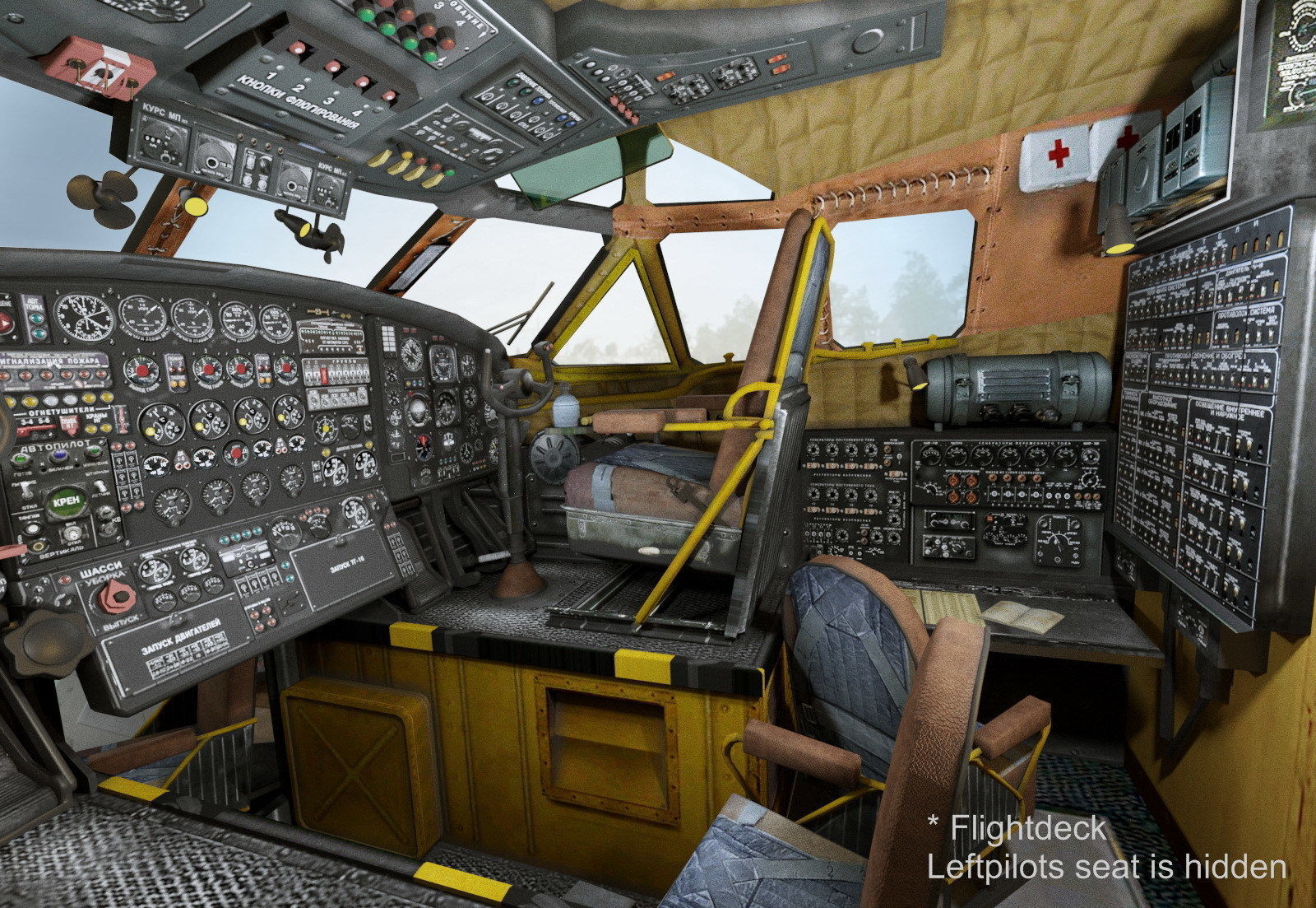 Antonov An-12B conversion 3D model_16
