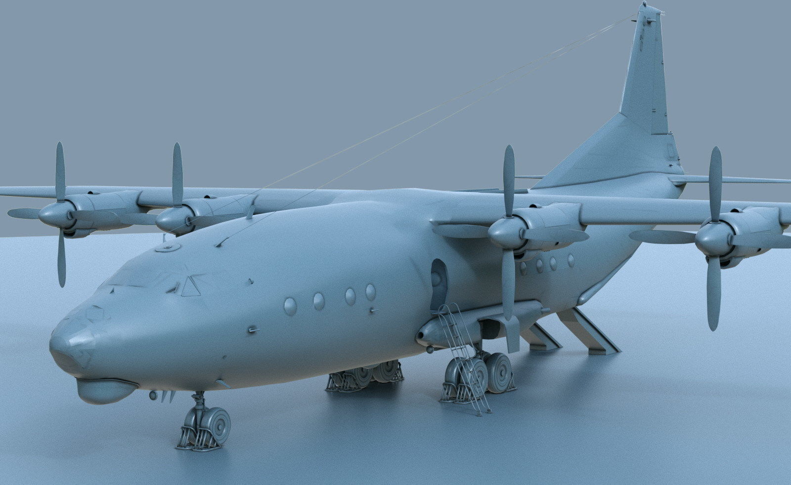 Antonov An-12B conversion 3D model_19