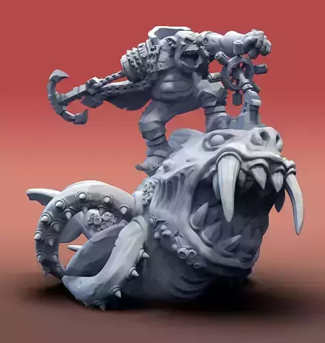 Da Great Sea Squig and Kaptin Krabstikk
