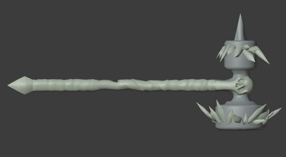 Hammer Shao Kahn MK11 - Version 6 - 3D print model_1