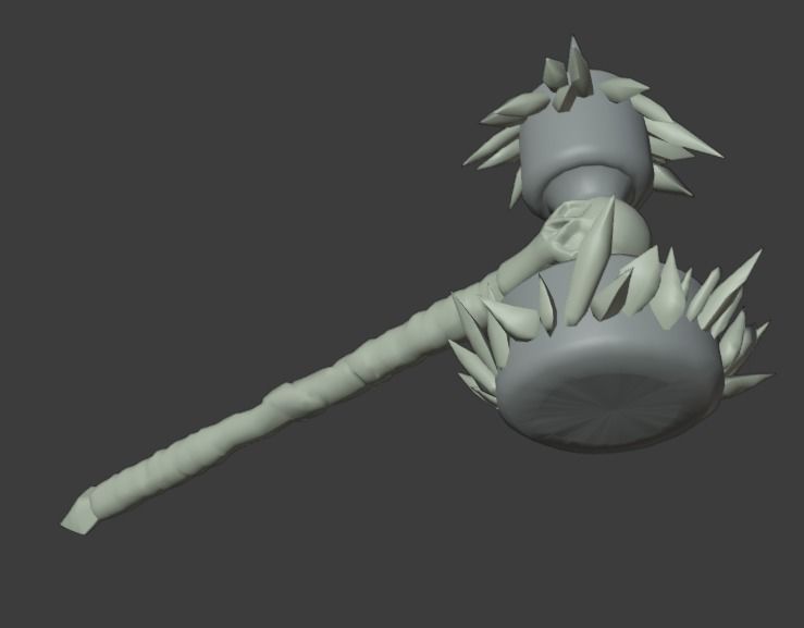 Hammer Shao Kahn MK11 - Version 6 - 3D print model_3