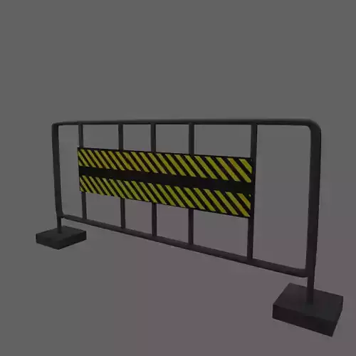 Barricade Free low-poly 3D model