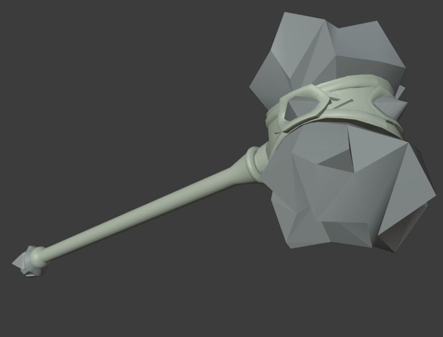 Hammer Shao Kahn MK11 - Version 15 - 3D print model_3