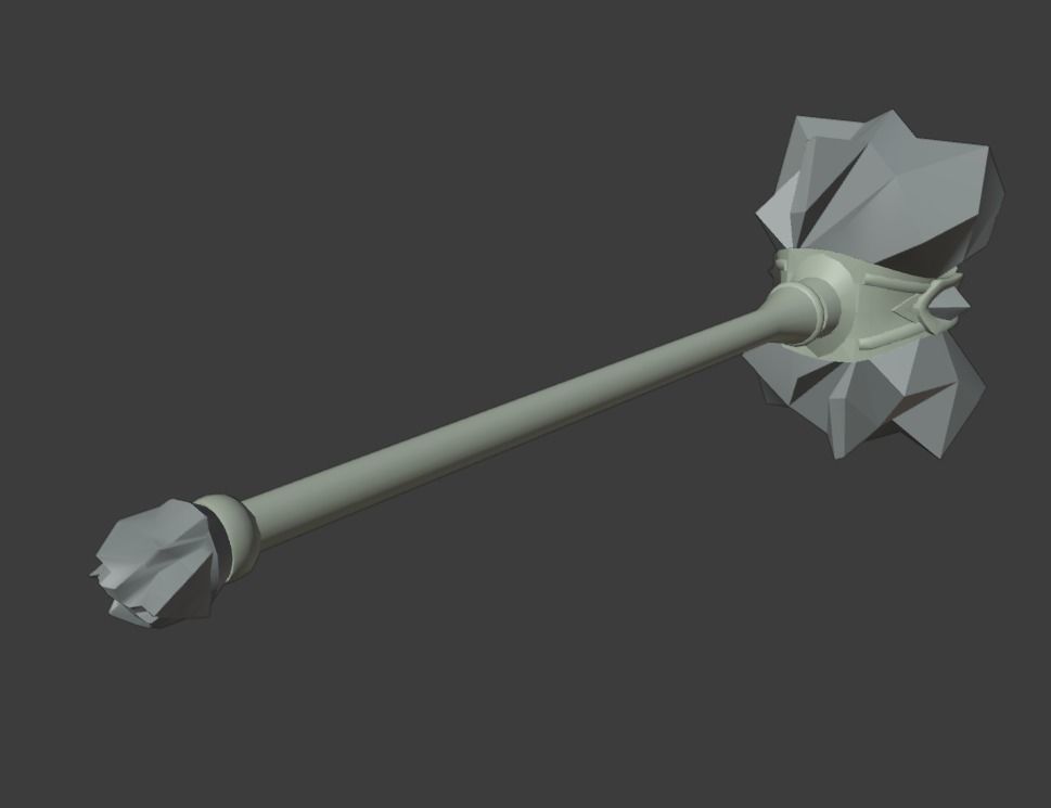 Hammer Shao Kahn MK11 - Version 15 - 3D print model_4
