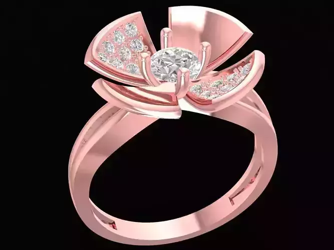 Elegant Bow Diamond Ring for Women 2533