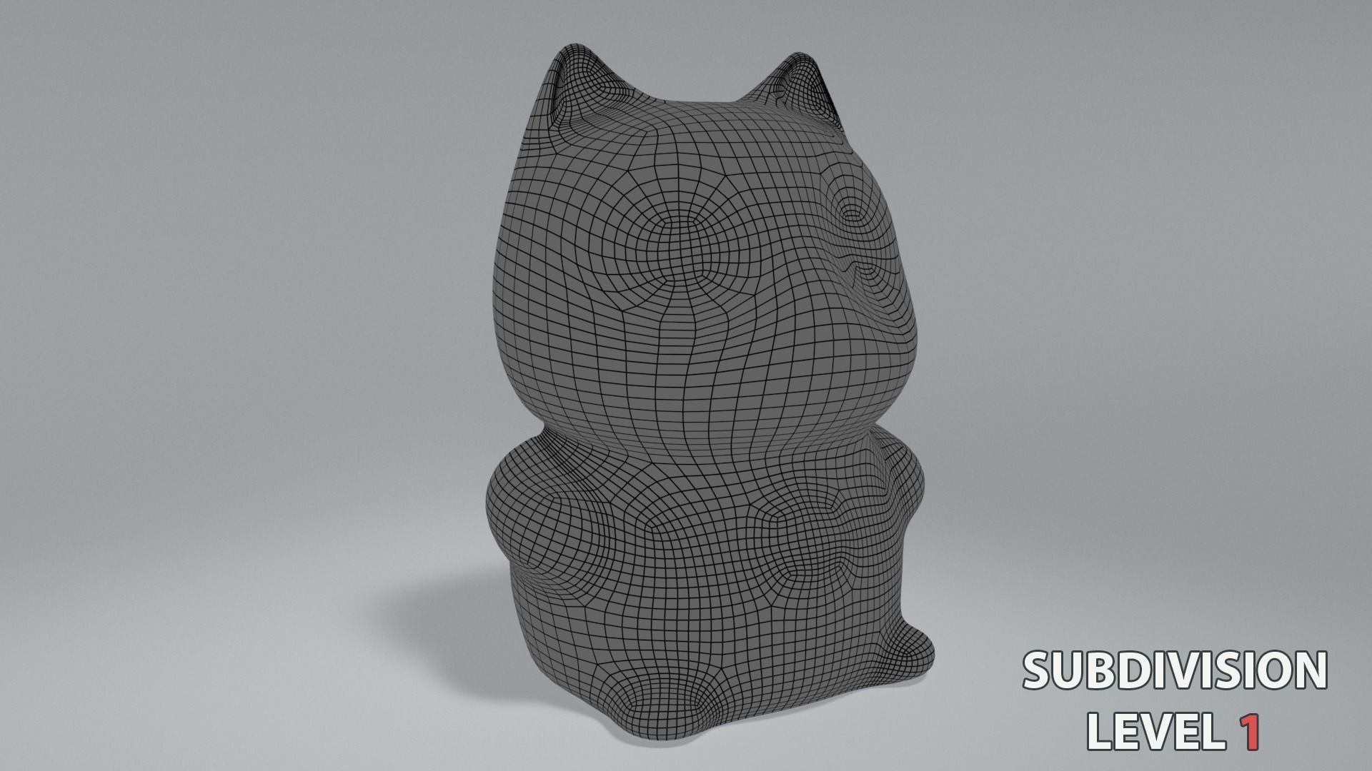 Japanese dolls and fortune cats collection 3D model_25
