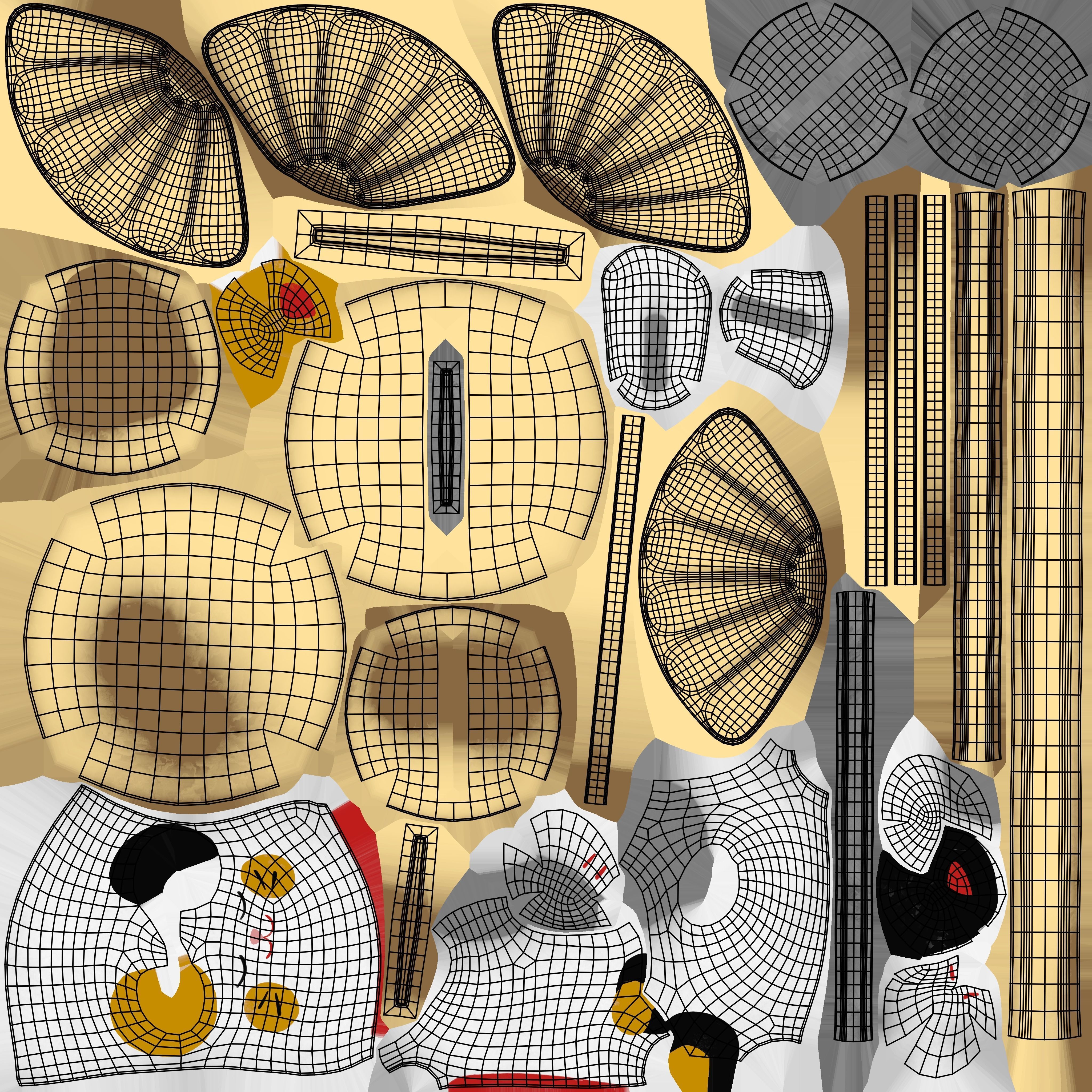 Japanese dolls and fortune cats collection 3D model_22