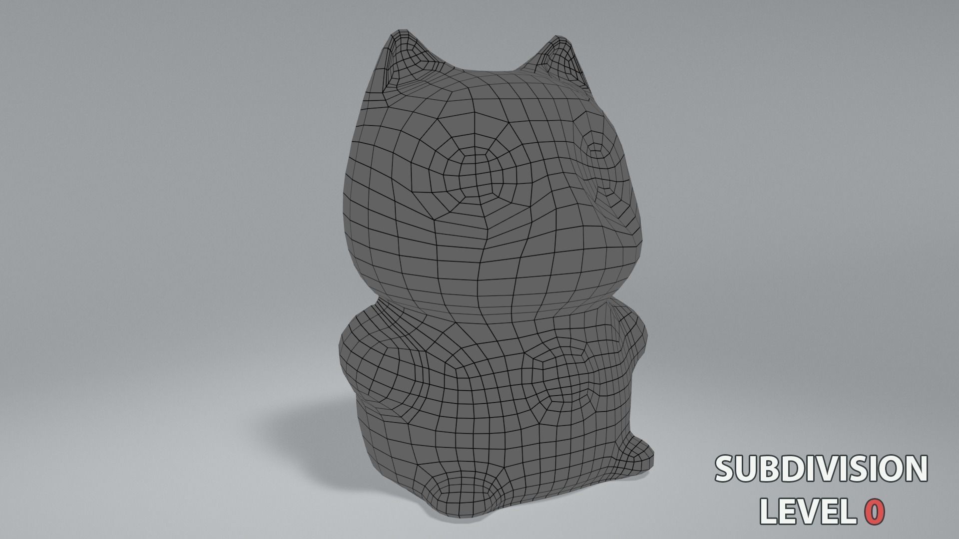 Japanese dolls and fortune cats collection 3D model_24