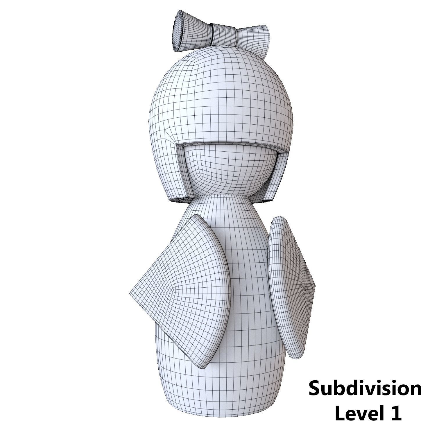 Japanese dolls and fortune cats collection 3D model_5