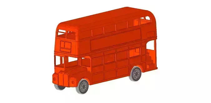 London bus 1 to 43 scale