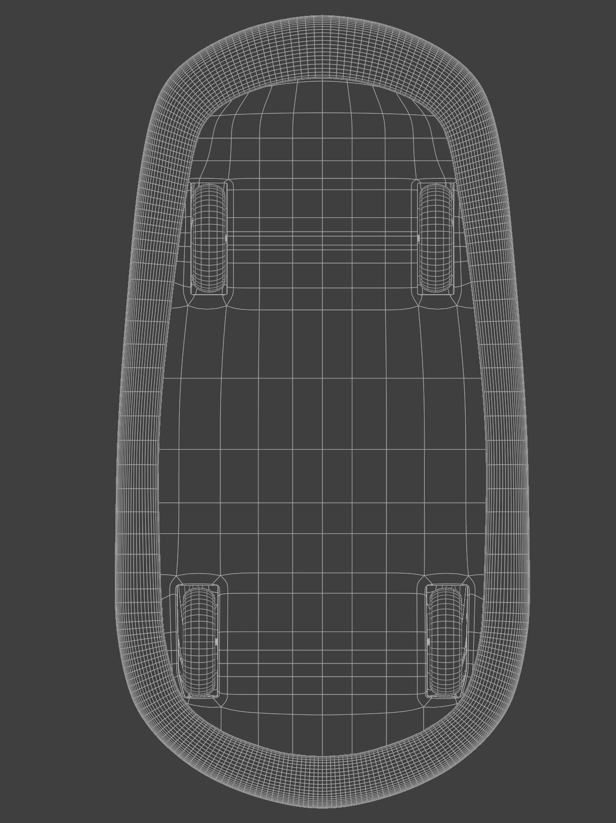 Old Bumper car 3D model_14