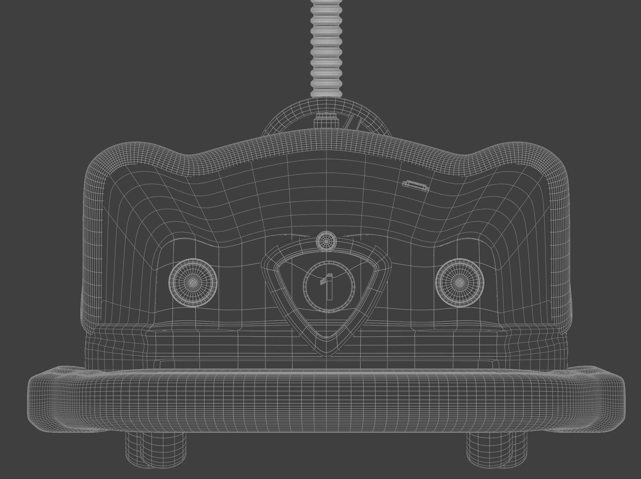 Old Bumper car 3D model_12