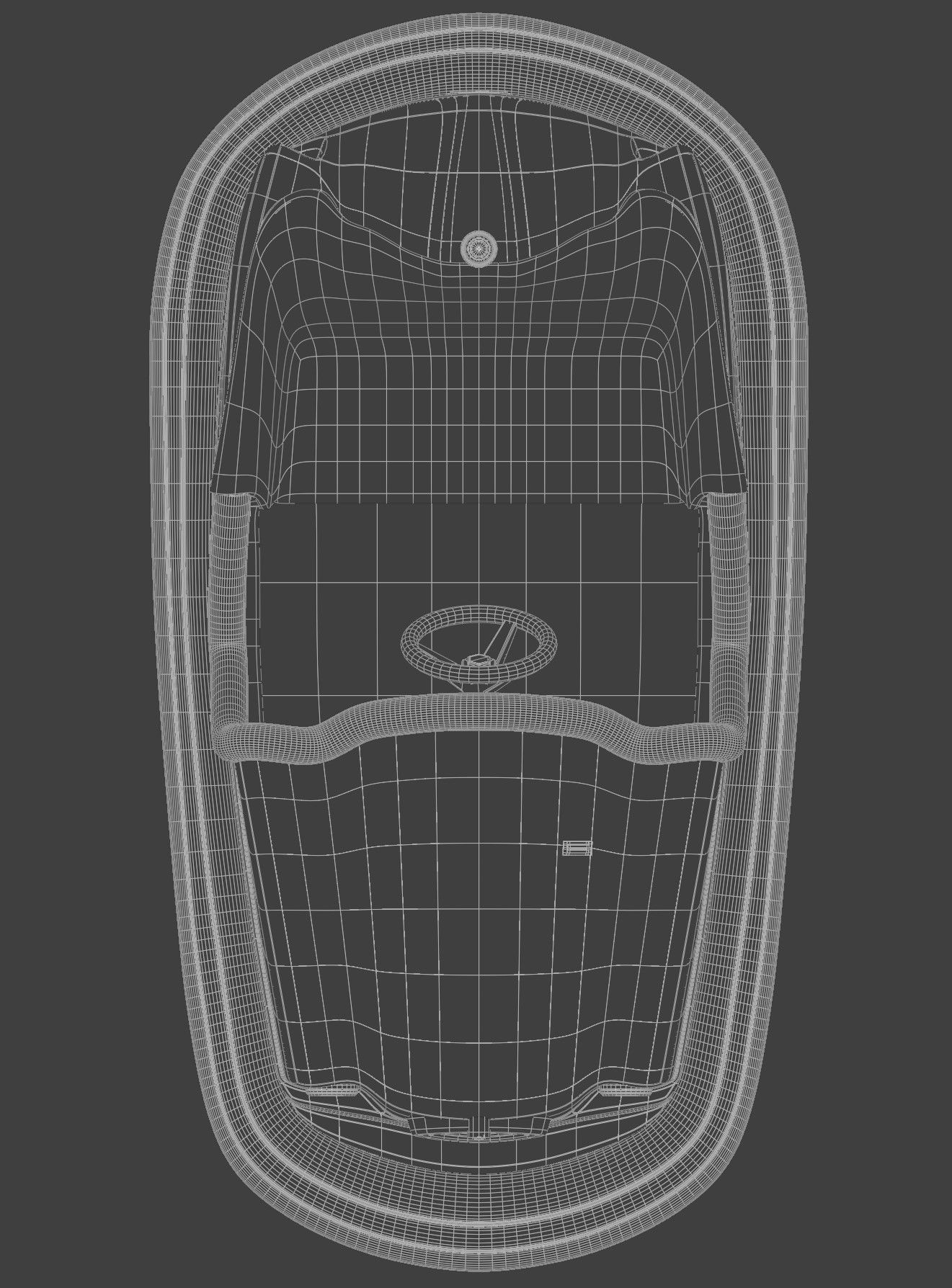 Old Bumper car 3D model_6