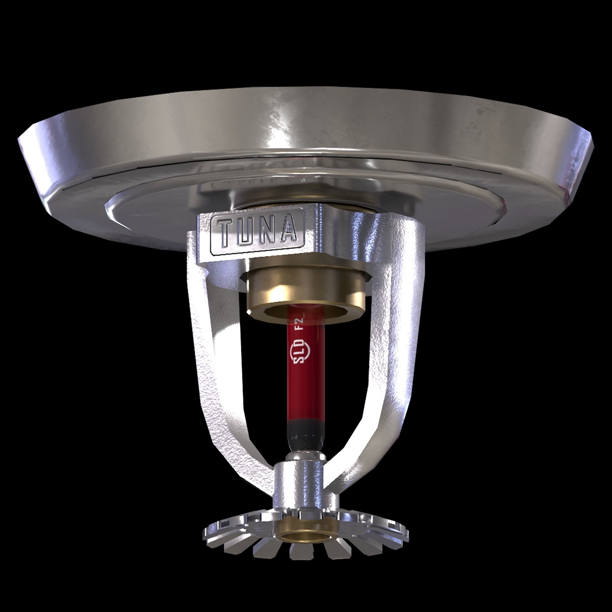 Sprinkler Low-poly 3D model_6