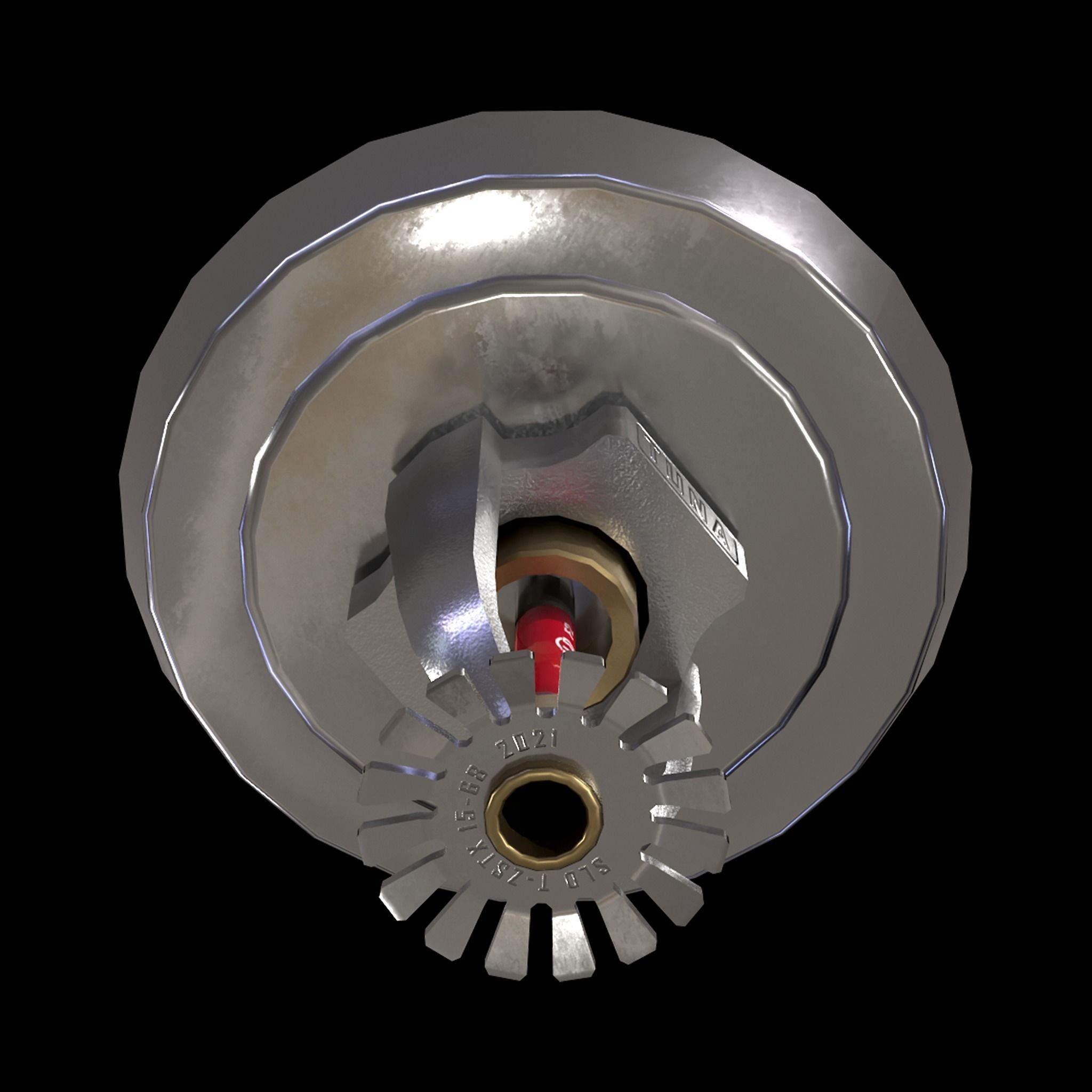 Sprinkler Low-poly 3D model_5