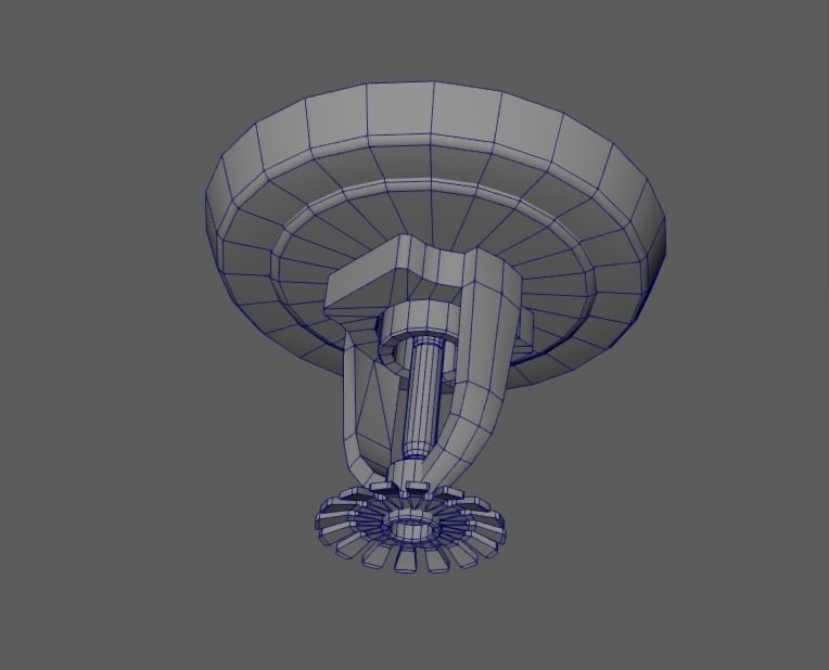 Sprinkler Low-poly 3D model_7