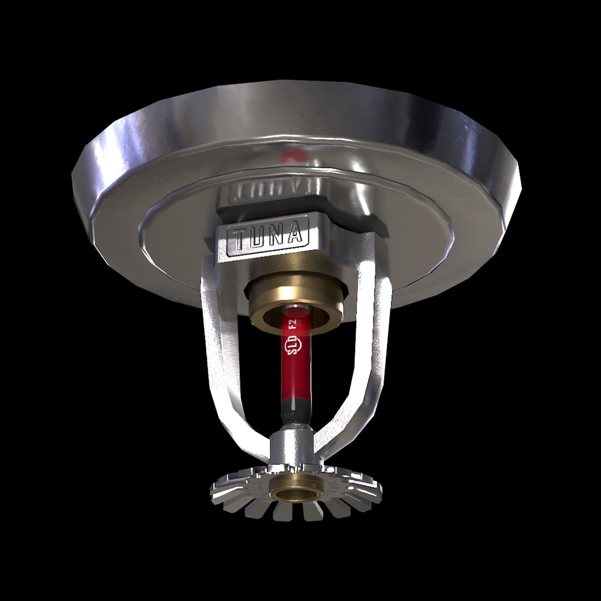 Sprinkler Low-poly 3D model_2