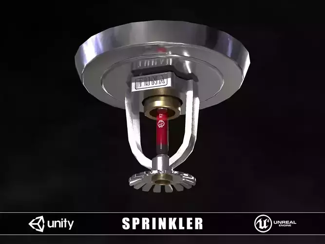 Sprinkler Low-poly 3D model