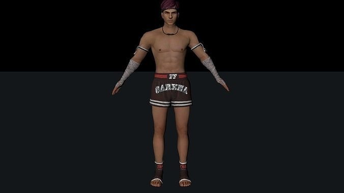 kla character garena free fire Low-poly 3D model