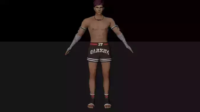 kla character garena free fire Low-poly 3D model