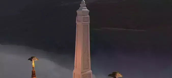 Pyramid obelisk 2 3D model