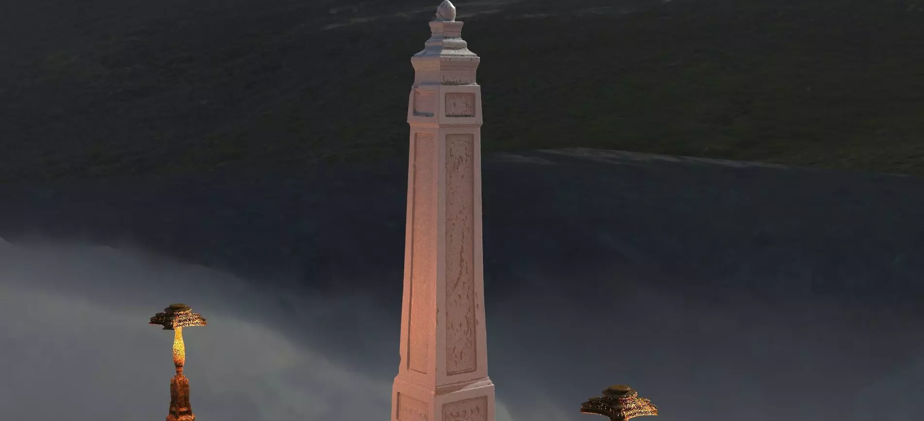 Pyramid obelisk 2 3D model_0