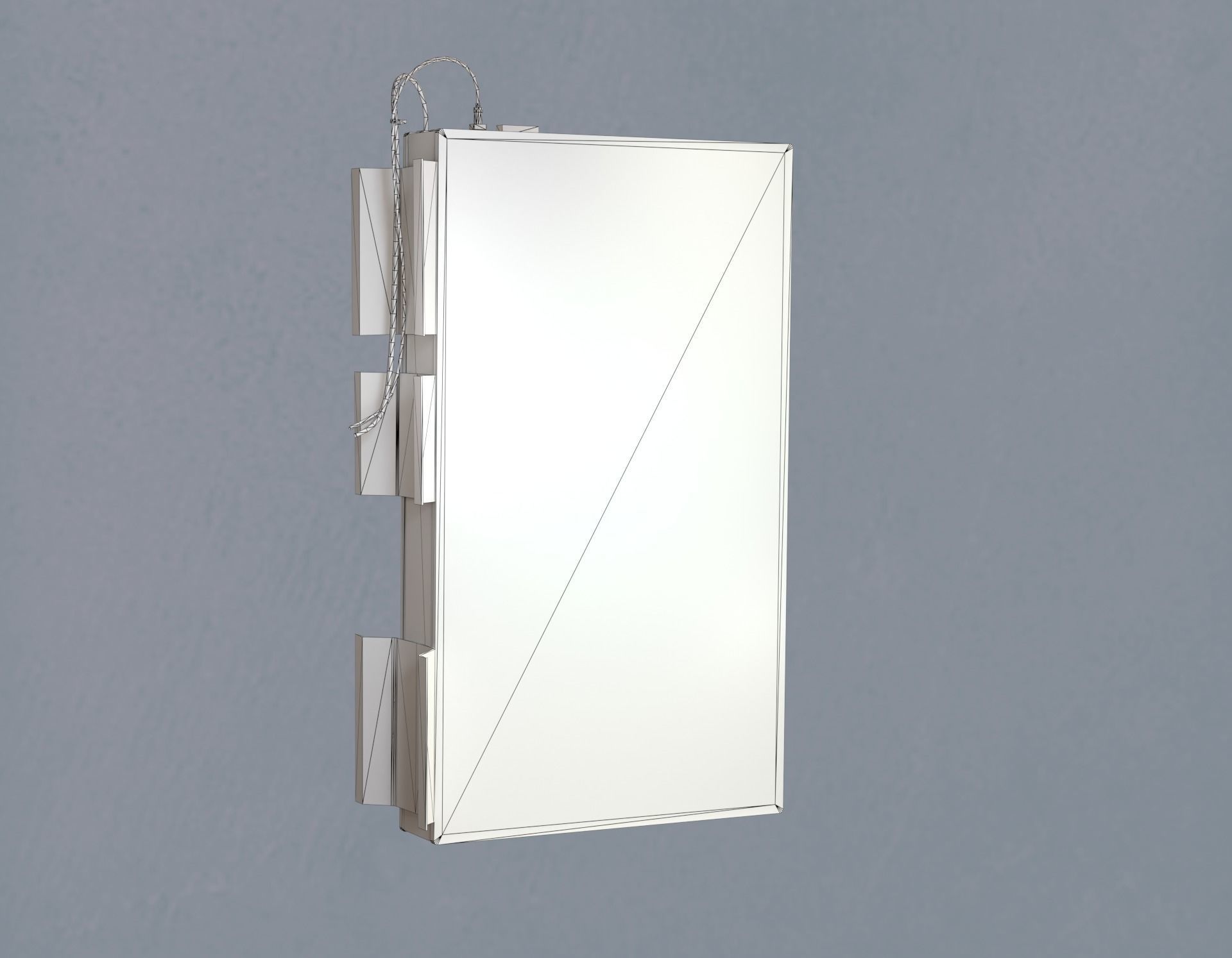 Editable Exchange Rate Board Low-poly 3D model_13