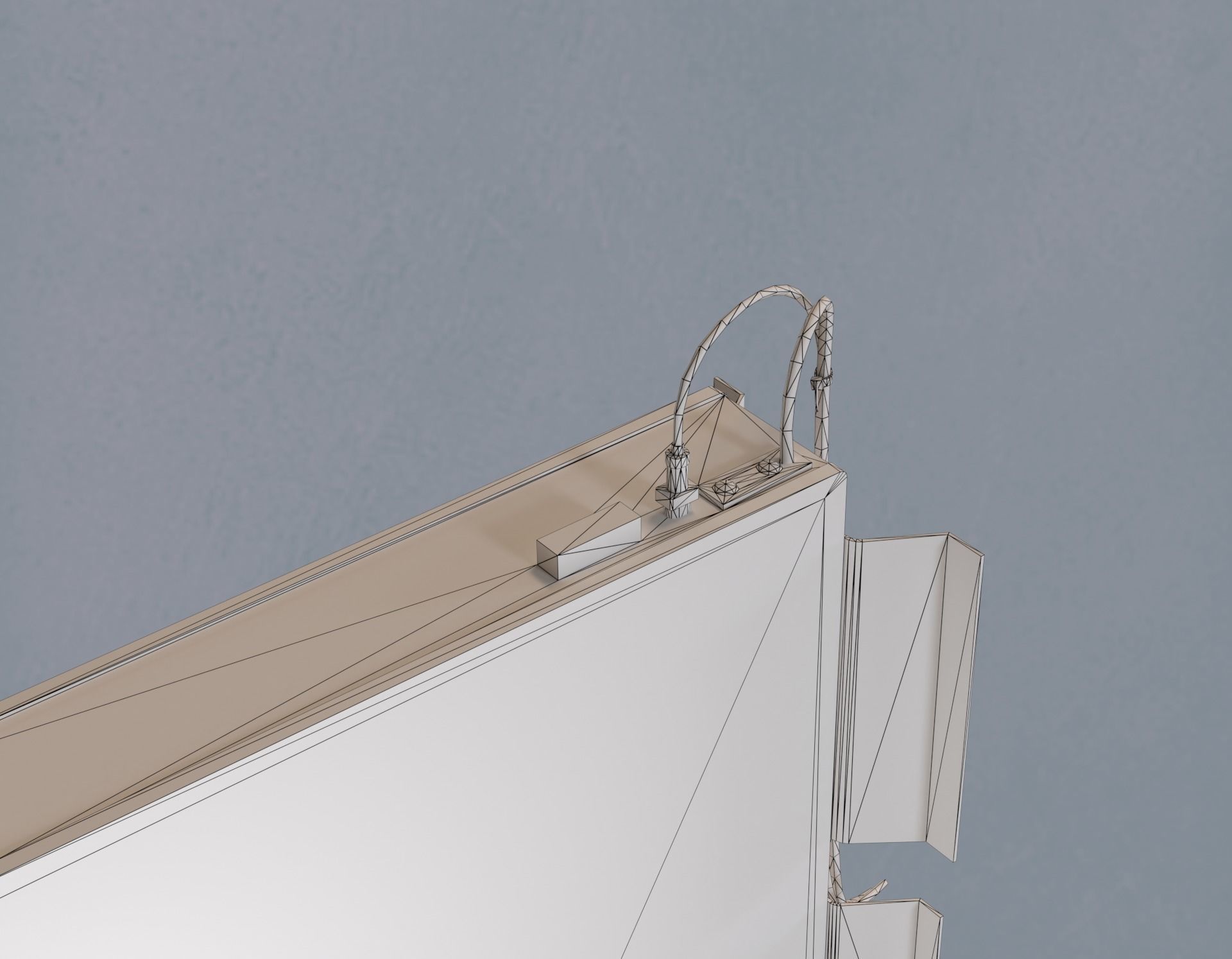 Editable Exchange Rate Board Low-poly 3D model_17