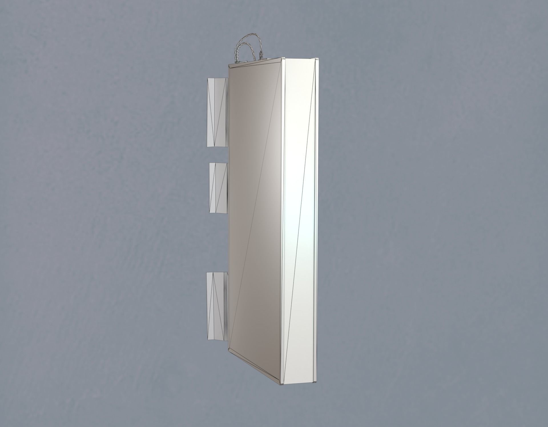 Editable Exchange Rate Board Low-poly 3D model_11