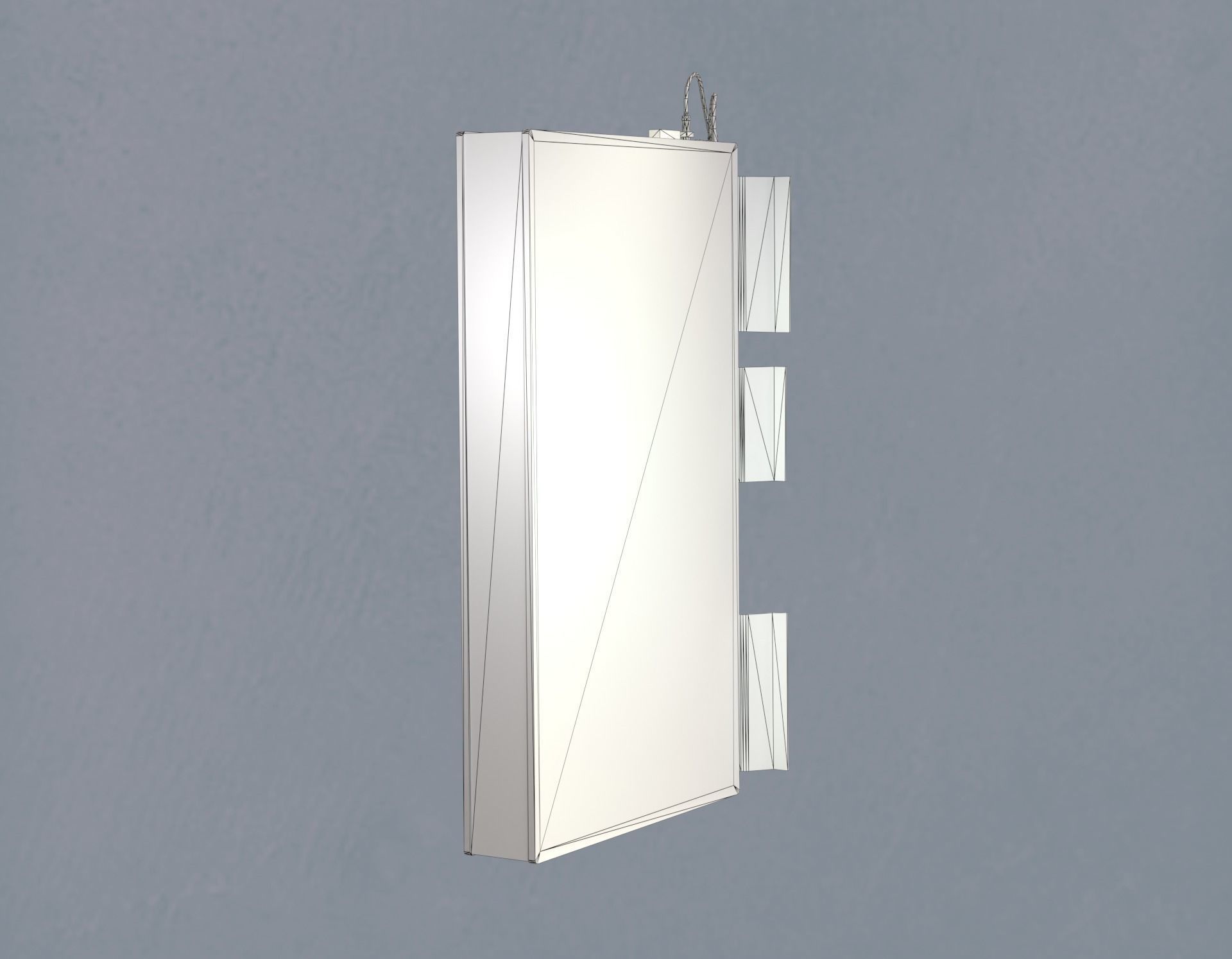 Editable Exchange Rate Board Low-poly 3D model_10