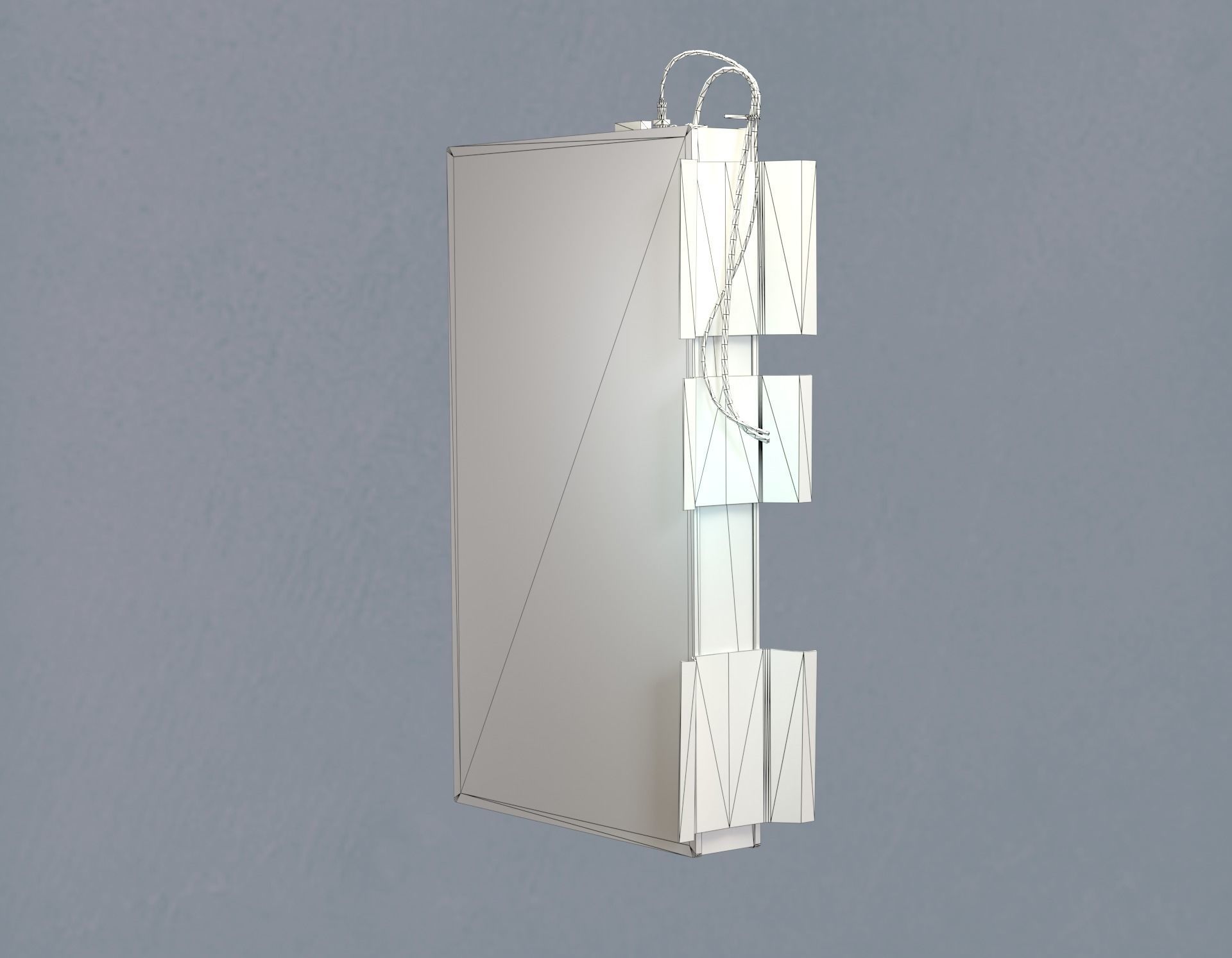 Editable Exchange Rate Board Low-poly 3D model_15