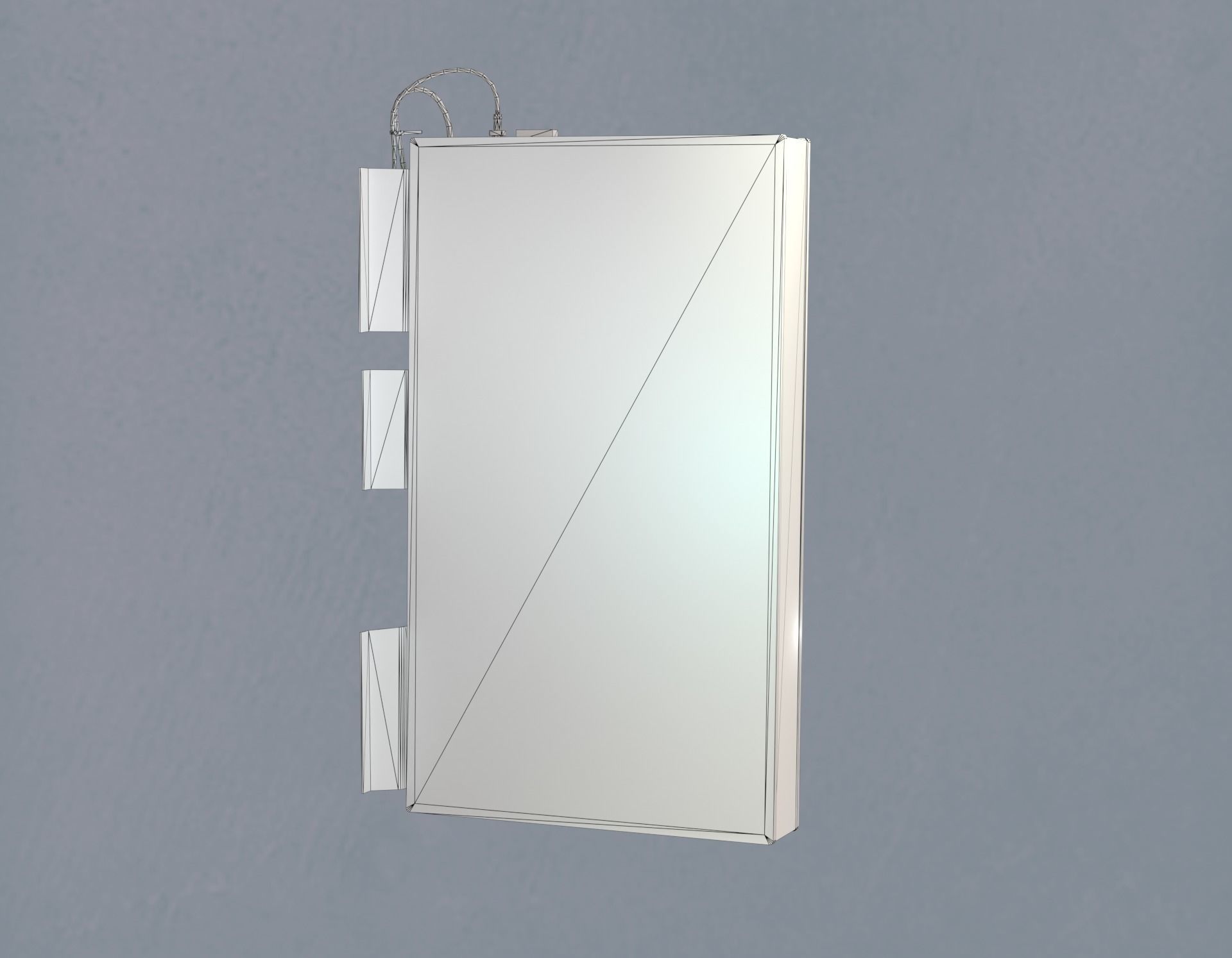 Editable Exchange Rate Board Low-poly 3D model_12