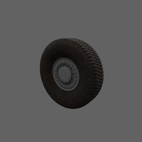 Car tire Free low-poly 3D model