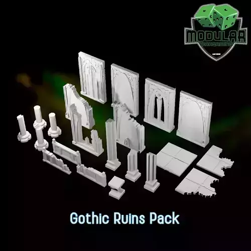 Gothic Ruins Pack 3D print model
