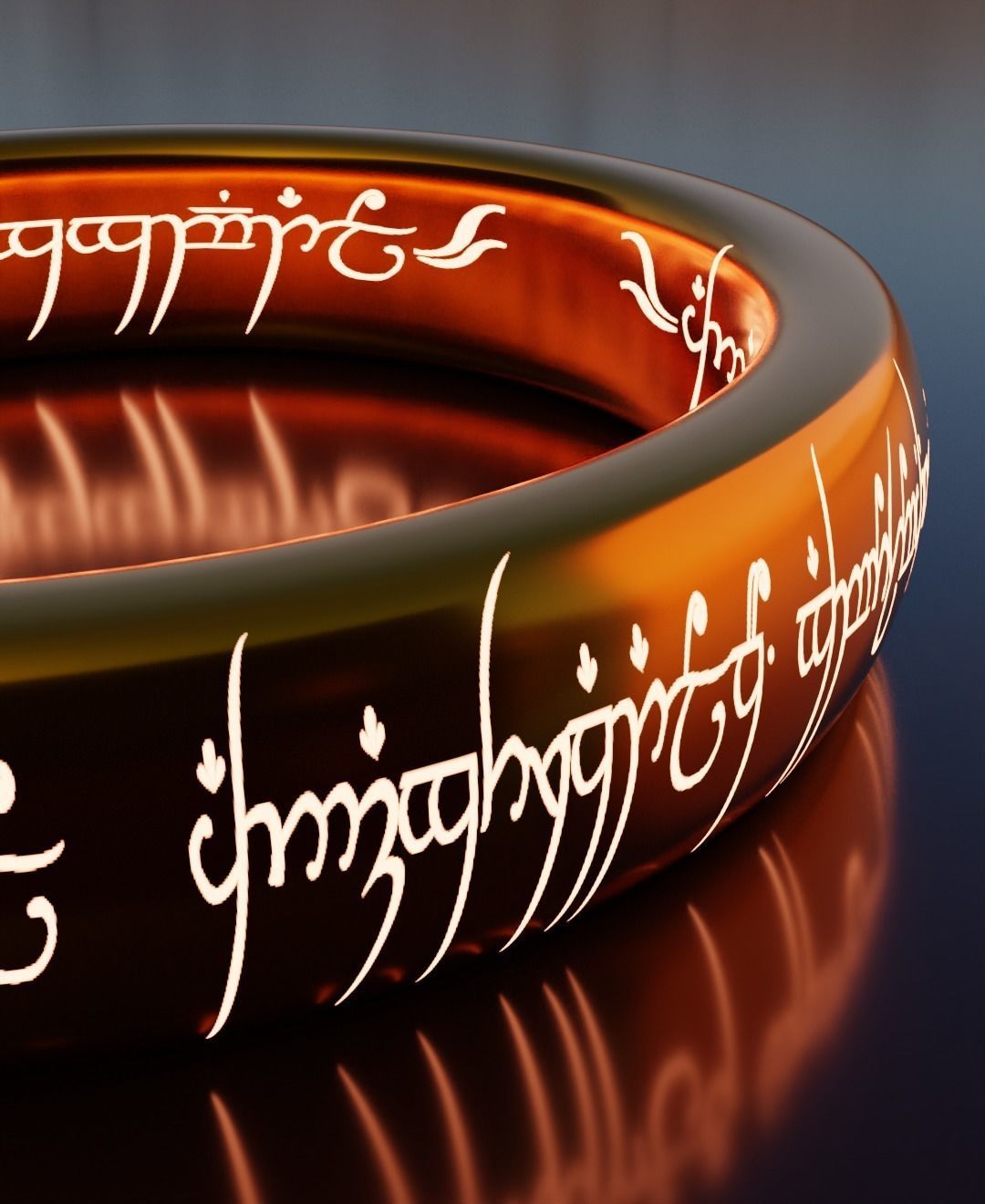 The One Ring from LOTR Low-poly 3D model_3