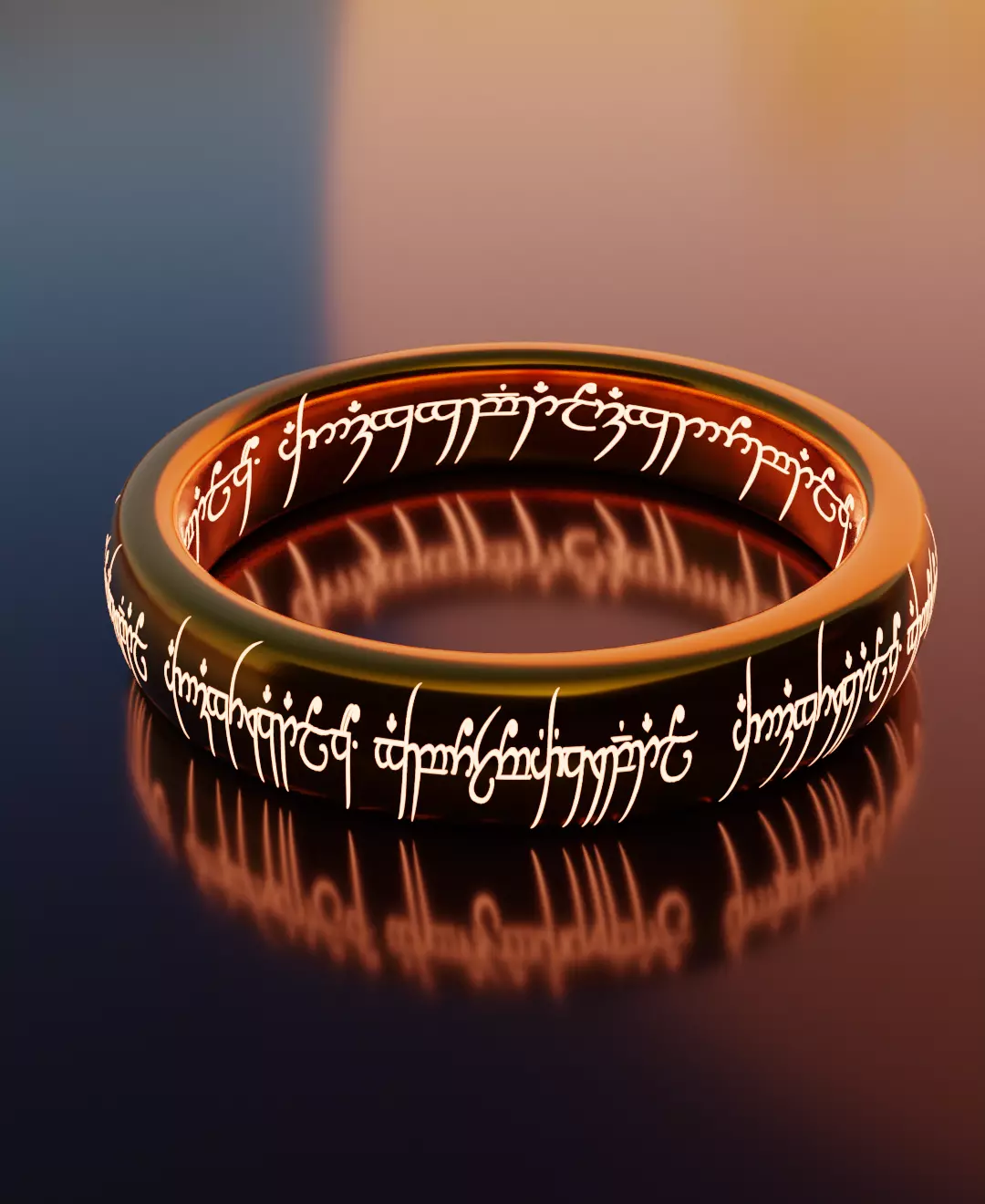 The One Ring from LOTR Low-poly 3D model_0