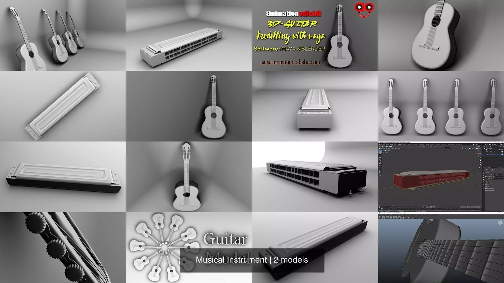 Musical Instrument 3D Model Collection_0