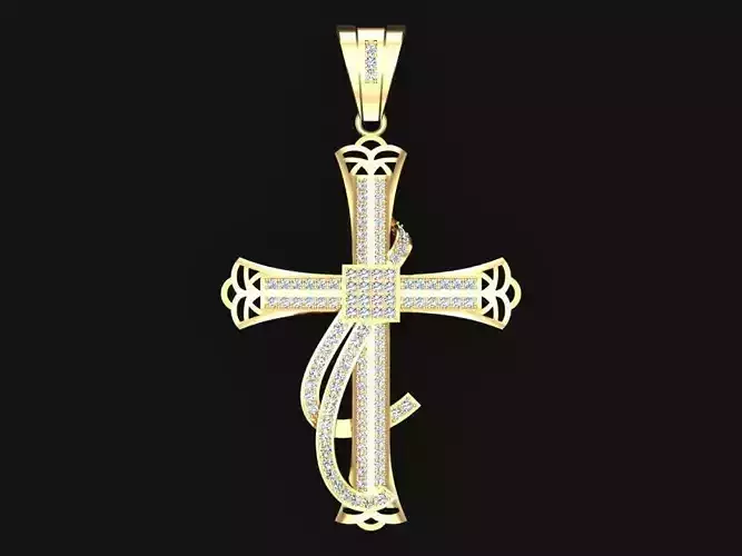 Cross pendant - Crucifix pendant - God pendant