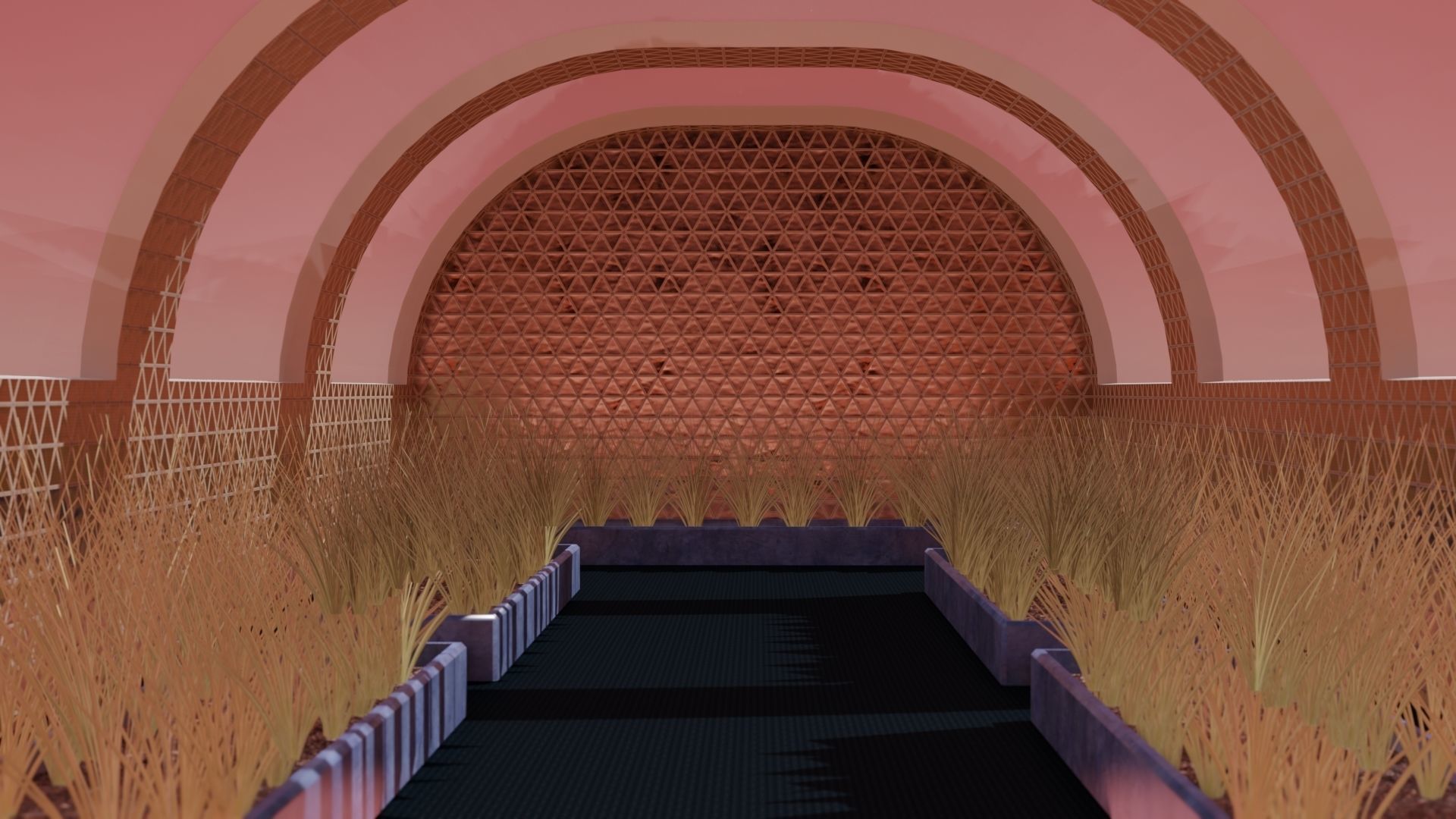 Mars farm Low-poly 3D model_4