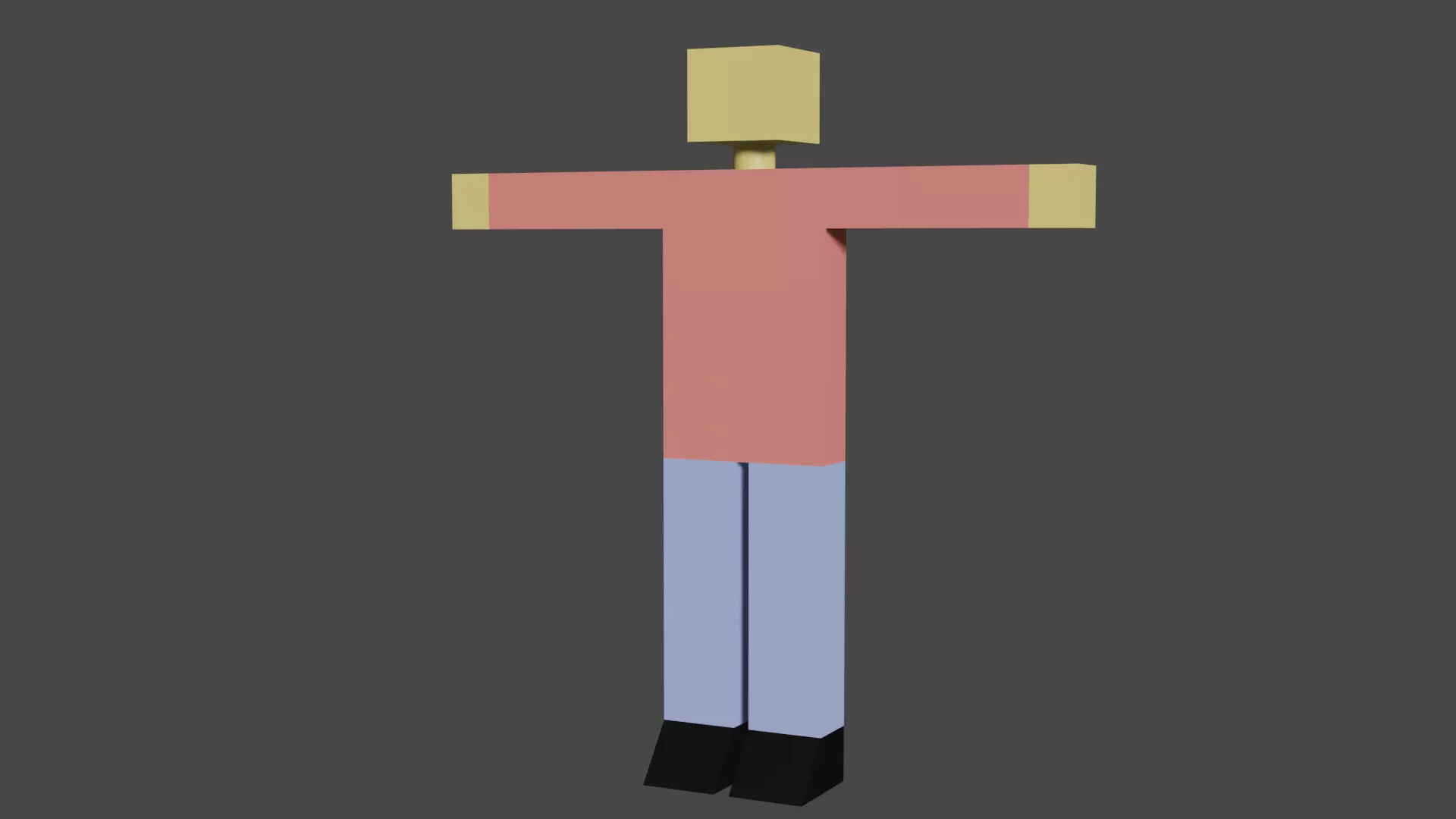 simple human Free low-poly 3D model_0