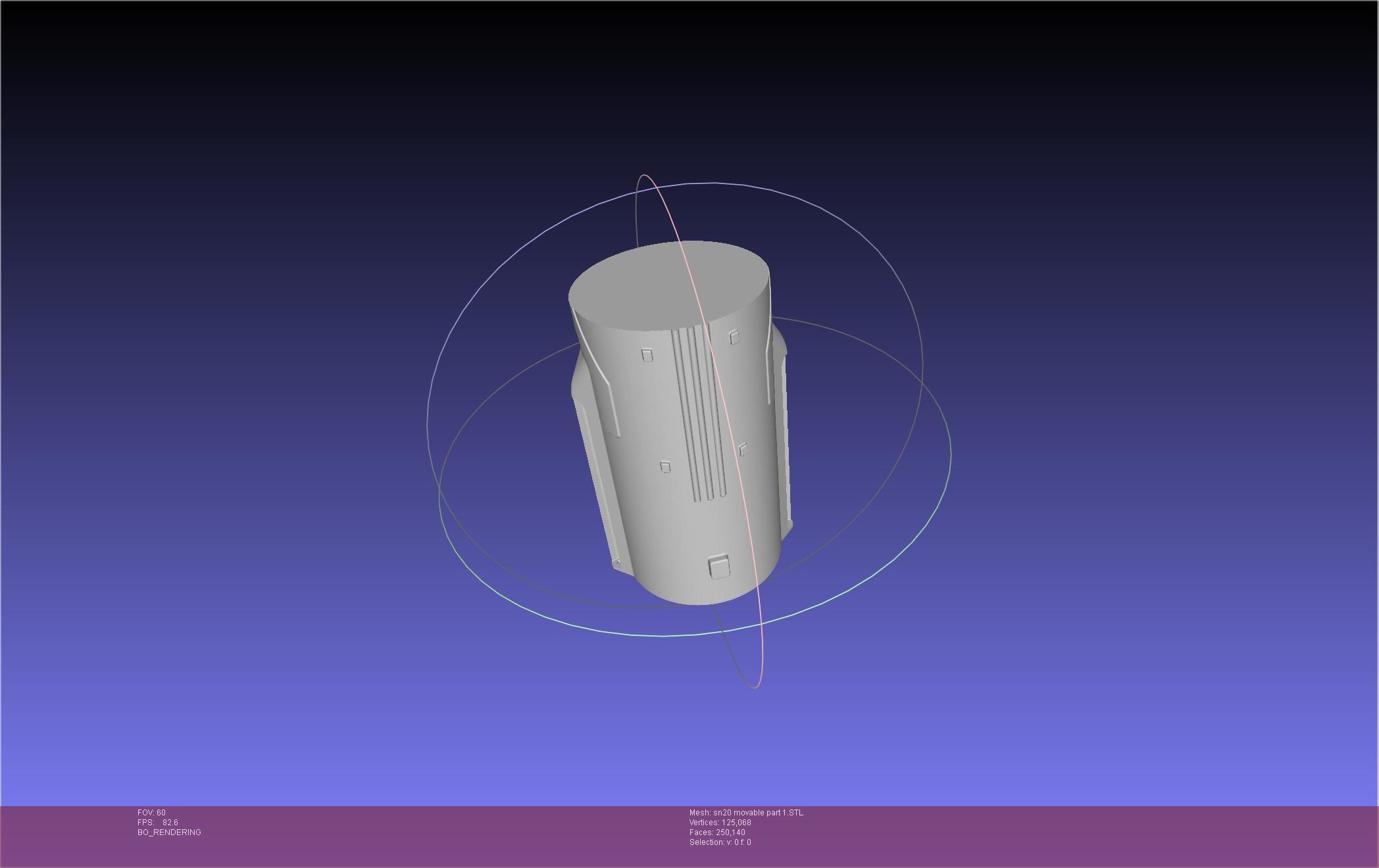 Space X Starship SN20 Basic Movable Joint Assembly 3D print model_52