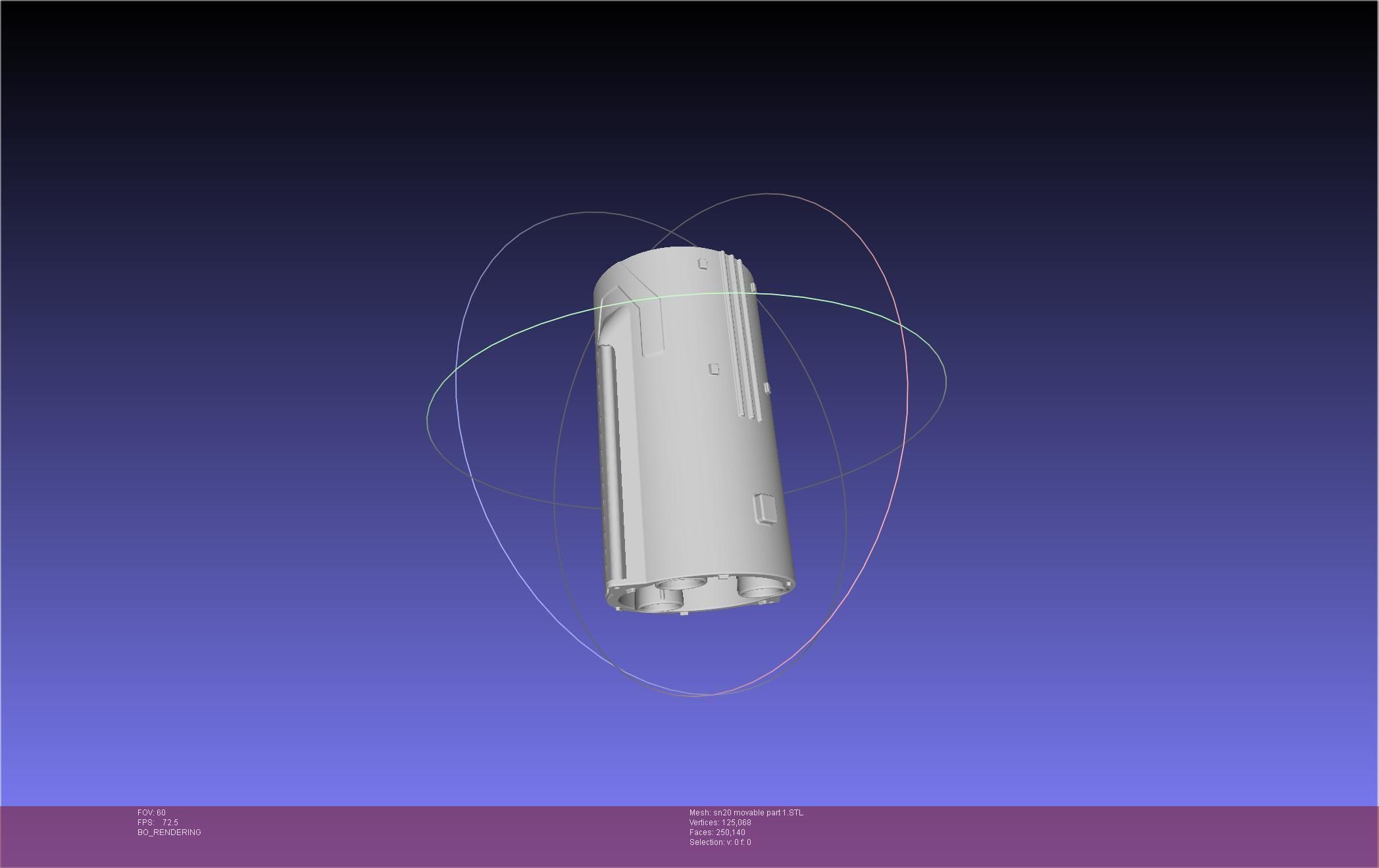 Space X Starship SN20 Basic Movable Joint Assembly 3D print model_53