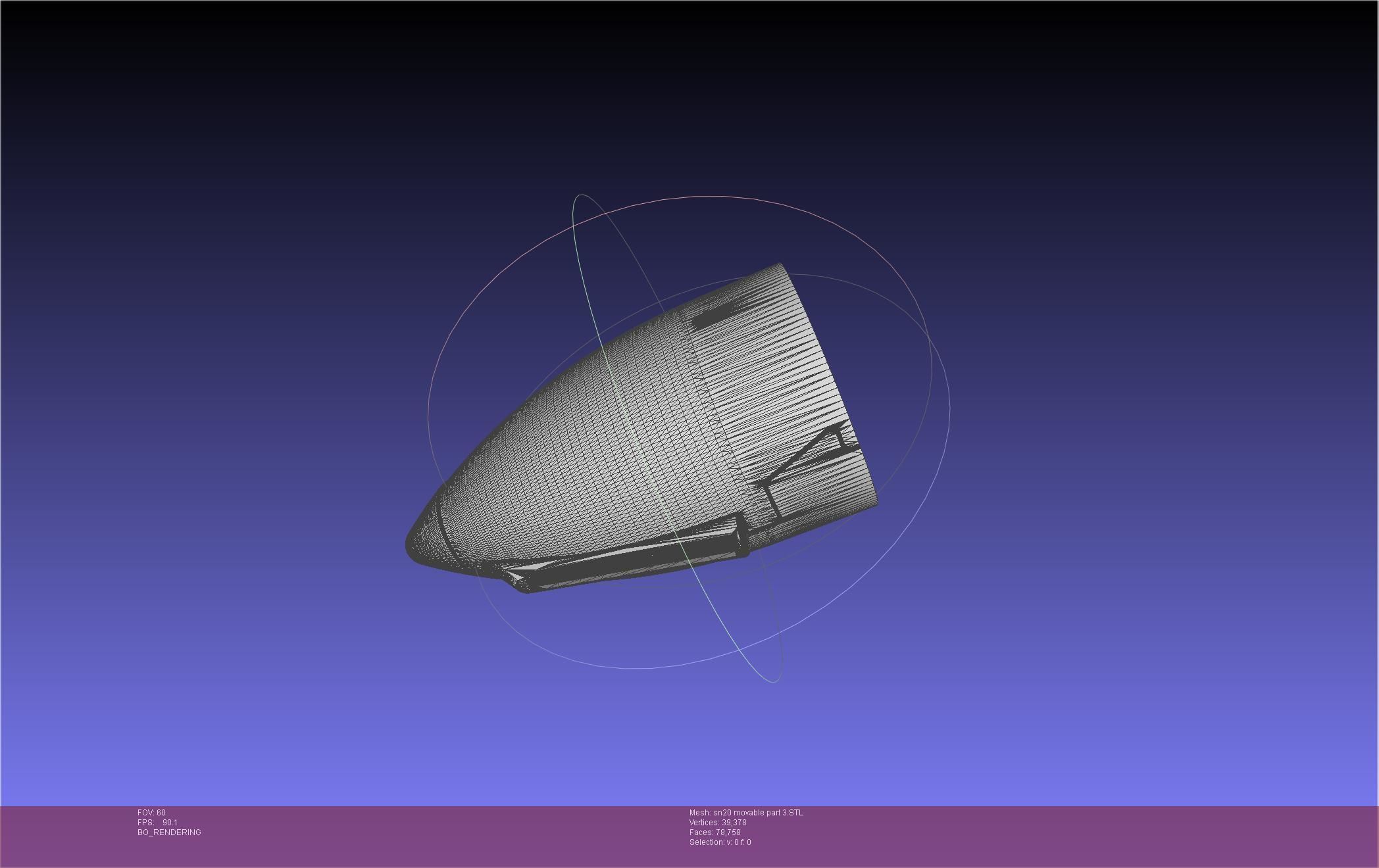 Space X Starship SN20 Basic Movable Joint Assembly 3D print model_83