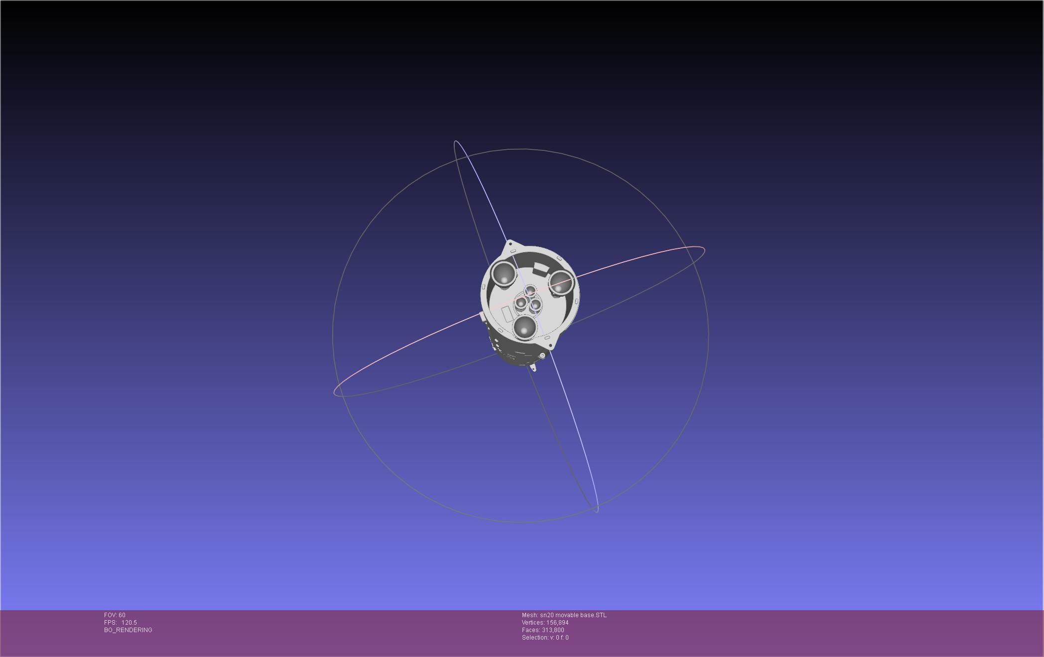 Space X Starship SN20 Basic Movable Joint Assembly 3D print model_10