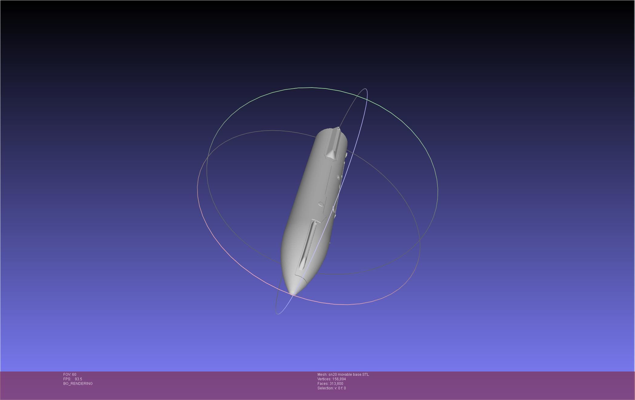 Space X Starship SN20 Basic Movable Joint Assembly 3D print model_8