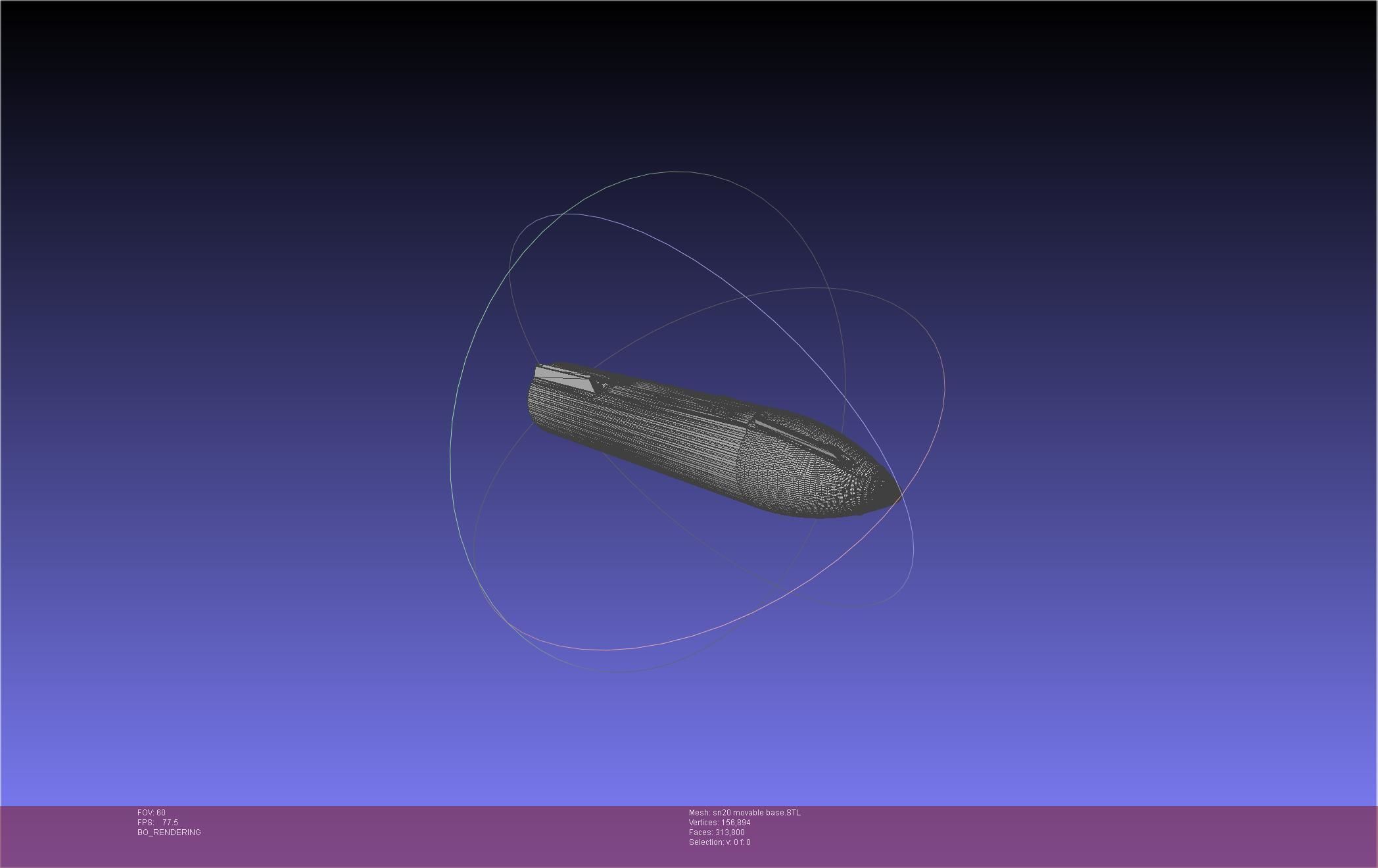 Space X Starship SN20 Basic Movable Joint Assembly 3D print model_17