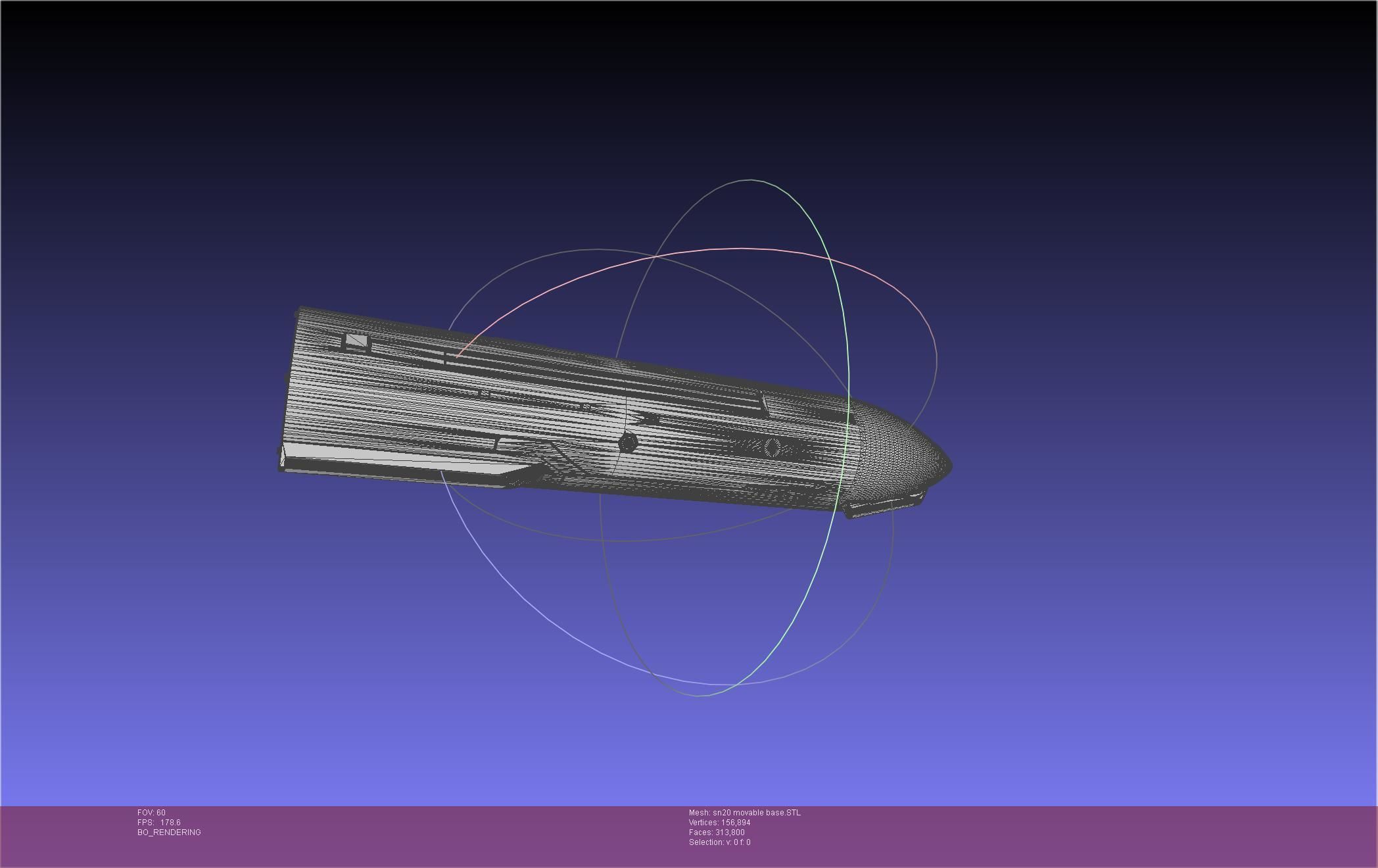Space X Starship SN20 Basic Movable Joint Assembly 3D print model_22